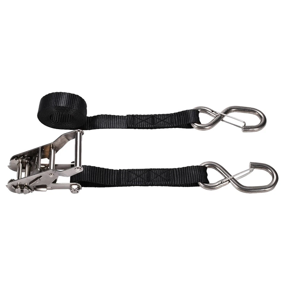 1-1/16 Inch Stainless Steel Ratchet Tie Down Strap With Locking S Hook price