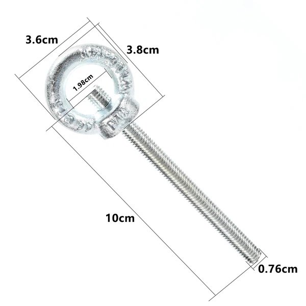 Stainless Steel Threaded Eye Bolts With Nut
